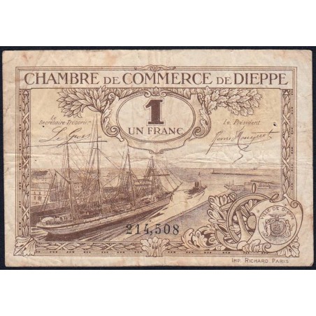 Dieppe - Pirot 52-24 - 1 franc - 1920 - Etat : TB-