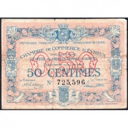 Evreux (Eure) - Pirot 57-16 - 50 centimes - 07/06/1920 - Etat : TB-