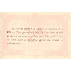 Le Havre - Pirot 68-16a - 2 francs - 1916 - Etat : SPL+