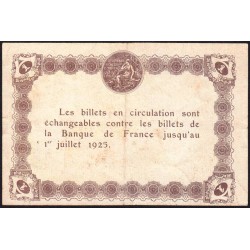 Epinal - Pirot 56-14b - 1 franc - Chiffre 3 - 1921 - Etat : TTB