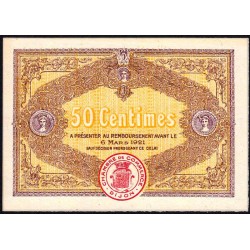 Dijon - Pirot 53-8 - 50 centimes - 2e série - 06/03/1916 - Spécimen - Etat : NEUF