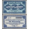 Allemagne - Notgeld - Hannover (Chambre de Comm.) - 50 pfennig - Série F - 01/03/1920 - Etat : SPL+