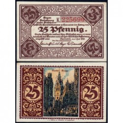 Allemagne - Notgeld - Hannover (Chambre de Comm.) - 25 pfennig - Série K - 01/07/1921 - Etat : NEUF