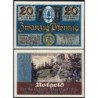 Allemagne - Notgeld - Oberhof - 20 pfennig - 01/10/1921 - Lettres FV - Etat : NEUF