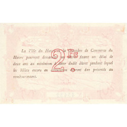 Le Havre - Pirot 68-19 - 2 francs - 1917 - Etat : SPL