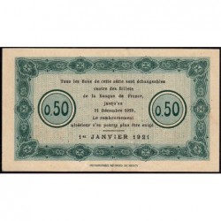 Nancy - Pirot 87-48 - 50 centimes - Série 32Q - 01/01/1921 - Etat : TTB