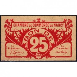 Nancy - Pirot 87-64a - 25 centimes - Sans date - Etat : SUP