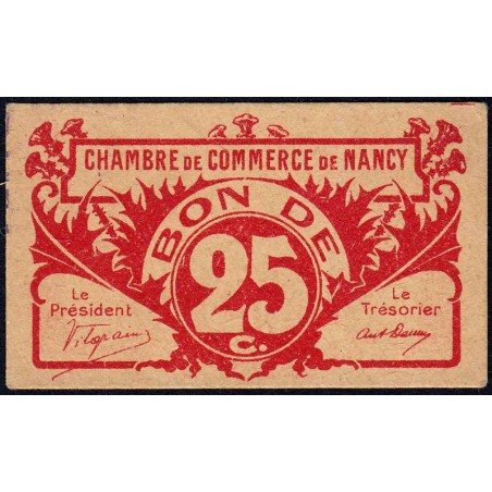 Nancy - Pirot 87-64c - 25 centimes - Sans date - Etat : SUP+
