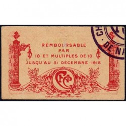 Nancy - Pirot 87-64c - 25 centimes - Sans date - Etat : SUP+