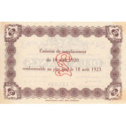 Le Havre - Pirot 68-30 - 2 francs - 18/08/1920 - Etat : SUP+