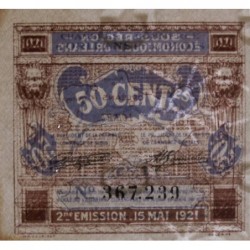 Orléans et Blois - Pirot 96-5 - 50 centimes - 15/05/1921 - 2me émission - Etat : SUP+