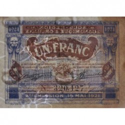 Orléans et Blois - Pirot 96-7 - 1 franc - 15/05/1921 - 2me émission - Etat : TTB+