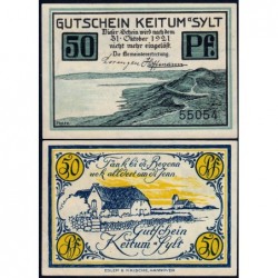 Allemagne - Notgeld - Keitum-Sylt - 50 pfennig - 1921 - Etat : SUP+