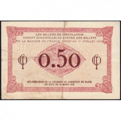 Paris - Pirot 97-10 - 50 centimes - Série D.93 - 10/03/1920 - Etat : TTB