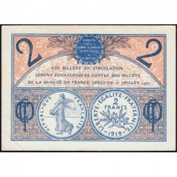 Paris - Pirot 97-28b - 2 francs - Série A.55.- 10/03/1920 - Etat : SUP