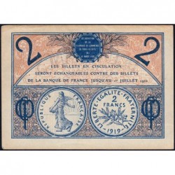 Paris - Pirot 97-28b - 2 francs - Série A.77.- 10/03/1920 - Etat : TTB+