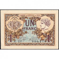 Paris - Pirot 97-36 - 1 franc - Série A.47 - 10/03/1920 - Etat : SUP+