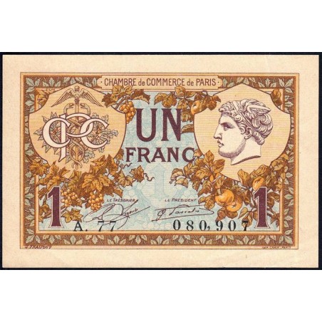 Paris - Pirot 97-36 - 1 franc - Série A.77 - 10/03/1920 - Etat : TTB