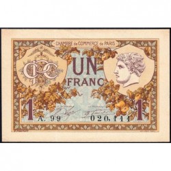 Paris - Pirot 97-36 - 1 franc - Série A.99 - 10/03/1920 - Etat : TTB+