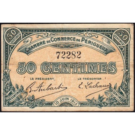 Périgueux - Pirot 98-9 - 50 centimes - 10/06/1915 - Etat : TB+