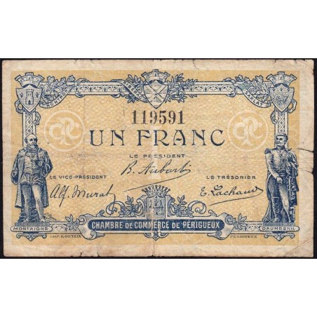 Périgueux - Pirot 98-23 - 1 franc - 05/11/1917 - Etat : B+