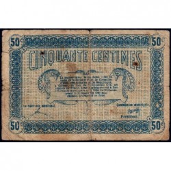 Mulhouse - Pirot 132-1 - 50 centimes - Série E - 27/12/1918 - Etat : B