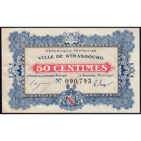 Strasbourg - Pirot 133-1a - 50 centimes - 11/11/1918 - Etat : TTB