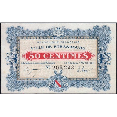 Strasbourg - Pirot 133-1a - 50 centimes - 11/11/1918 - Etat : SUP+