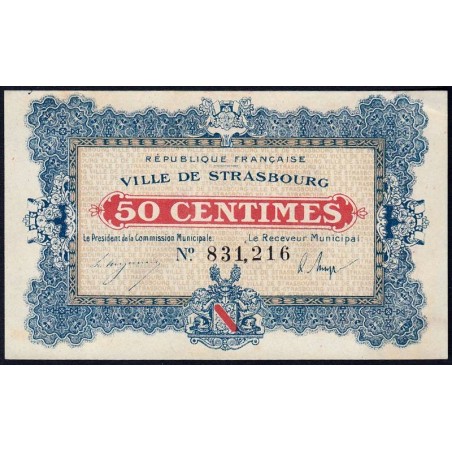 Strasbourg - Pirot 133-1a - 50 centimes - 11/11/1918 - Etat : SPL+
