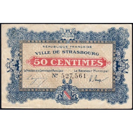Strasbourg - Pirot 133-1b - 50 centimes - 11/11/1918 - Etat : TTB-