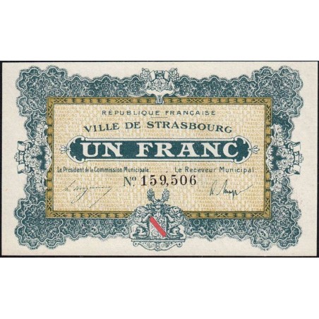 Strasbourg - Pirot 133-4 - 1 franc - 11/11/1918 - Etat : pr.NEUF