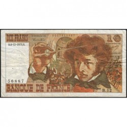 F 63-02 - 06/12/1973 - 10 francs - Berlioz - Série B.12 - Etat : TB-