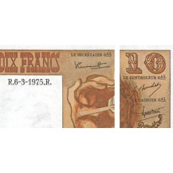F 63-09 - 06/03/1975 - 10 francs - Berlioz - Série E.168 - Etat : TTB+