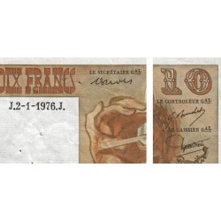 F 63-16 - 02/01/1976 - 10 francs - Berlioz - Série H.273 - Etat : TB+