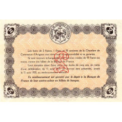 Avignon - Pirot 18-8 - 2 francs - 11/08/1915 - Etat : TB