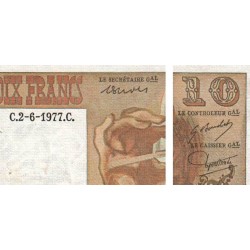 F 63-22 - 02/06/1977 - 10 francs - Berlioz - Série F.300 - Etat : TTB