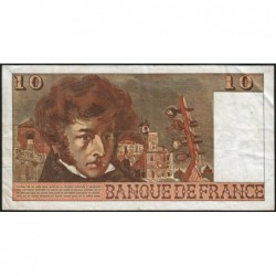 F 63-22 - 02/06/1977 - 10 francs - Berlioz - Série W.300 - Remplacement - Etat : TB+