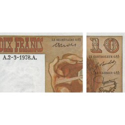F 63-23 - 02/03/1978 - 10 francs - Berlioz - Série D.301 - Etat : TTB+