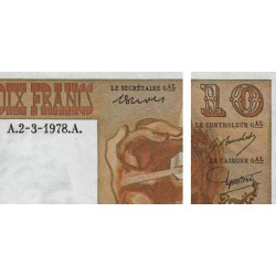 F 63-23 - 02/03/1978 - 10 francs - Berlioz - Série J.301 - Etat : SUP+
