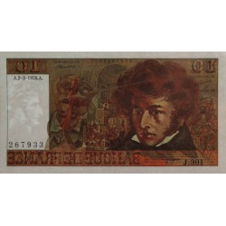 F 63-23 - 02/03/1978 - 10 francs - Berlioz - Série J.301 - Etat : SUP+