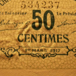 Le Mans - Pirot 69-9 - 50 centimes - 01/03/1917 - Etat : pr.NEUF