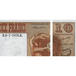 F 63-24 - 06/07/1978 - 10 francs - Berlioz - Série B.305 - Etat : SPL+