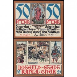 Allemagne - Notgeld - Kahla - 50 pfennig - 1921 - Etat : NEUF