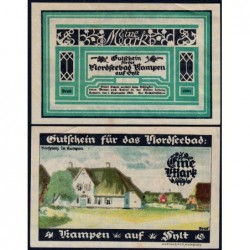 Allemagne - Notgeld - Kampen-Sylt Nordseebad - 1 mark - 01/09/1921 - Etat : SUP+