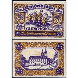 Allemagne - Notgeld - Kindelbrück - 25 pfennig - 23/11/1920 - Etat : SPL