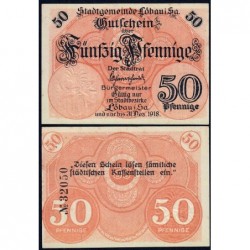 Allemagne - Notgeld - Löbau - 50 pfennig - 1918 - Etat : NEUF