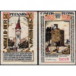 Allemagne - Notgeld - Kitzingen - 50 pfennig - 1921 - Etat : TTB