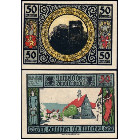 Allemagne - Notgeld - Lobeda (Jena) - 50 pfennig - Réf. 3 - Type 4 - 1921 - Etat : NEUF