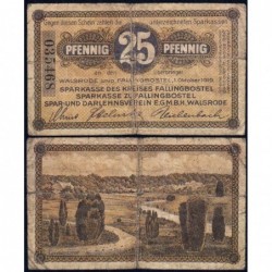 Allemagne - Notgeld - Fallingbostel et Walsrode - 25 pfennig - 01/10/1919 - Etat : B+