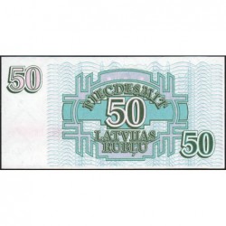 Lettonie - Pick 40 - 50 rubli - Série BD - 1992 - Etat : NEUF